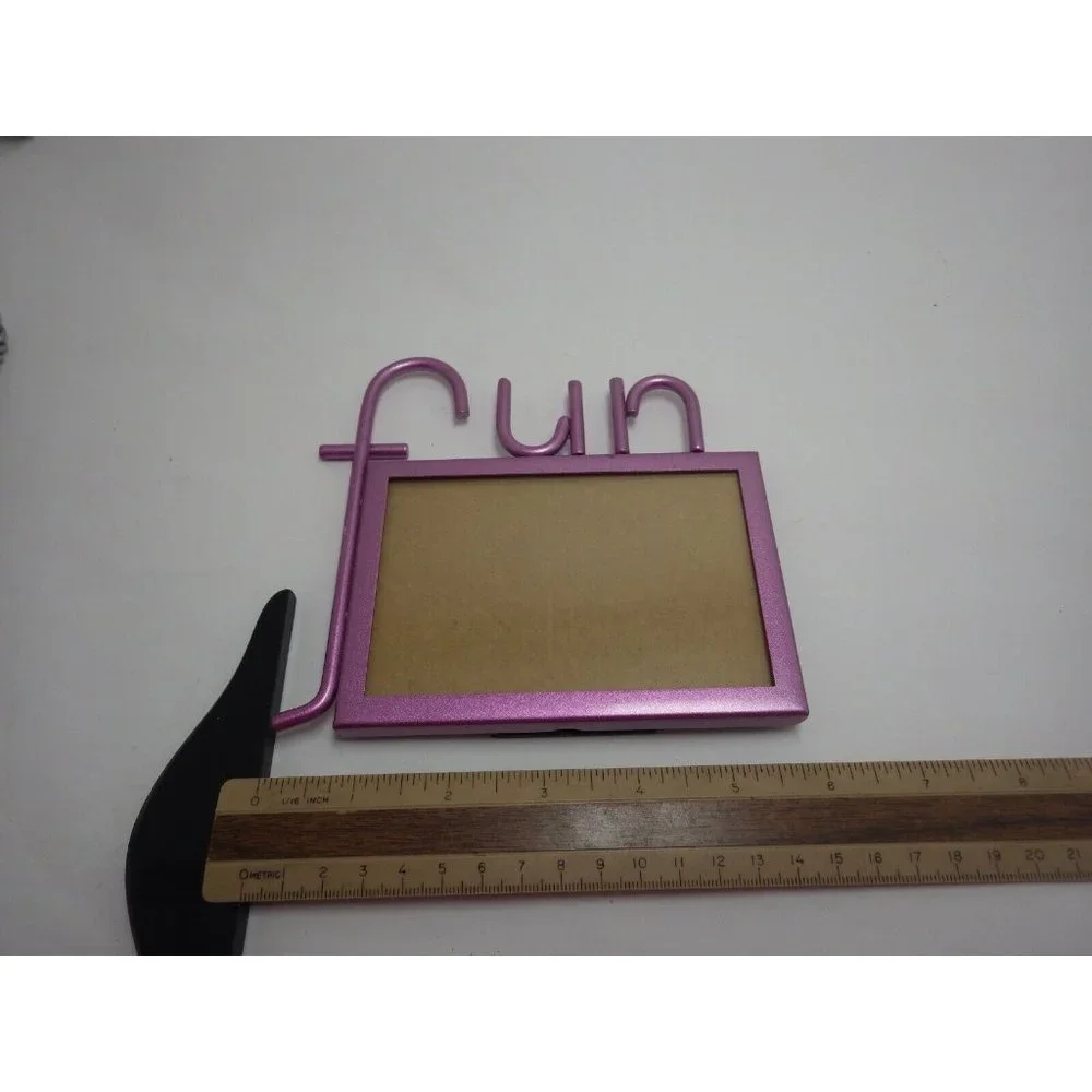 Elsa Fun Picture Frame Table Picture Metallic Pink Metal